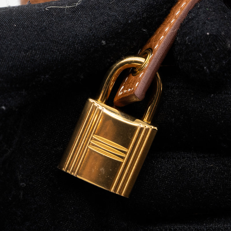 Hermes picotin 18 lock bag clemence gold GHW stamp B