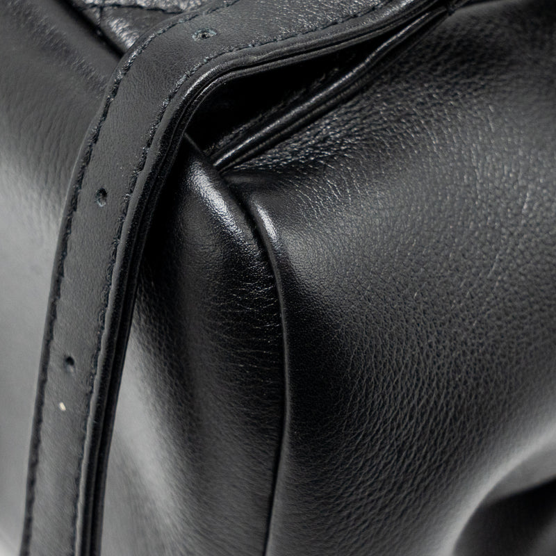 Chanel Mini Duma Backpack Calfskin Black LGHW (Microchip)