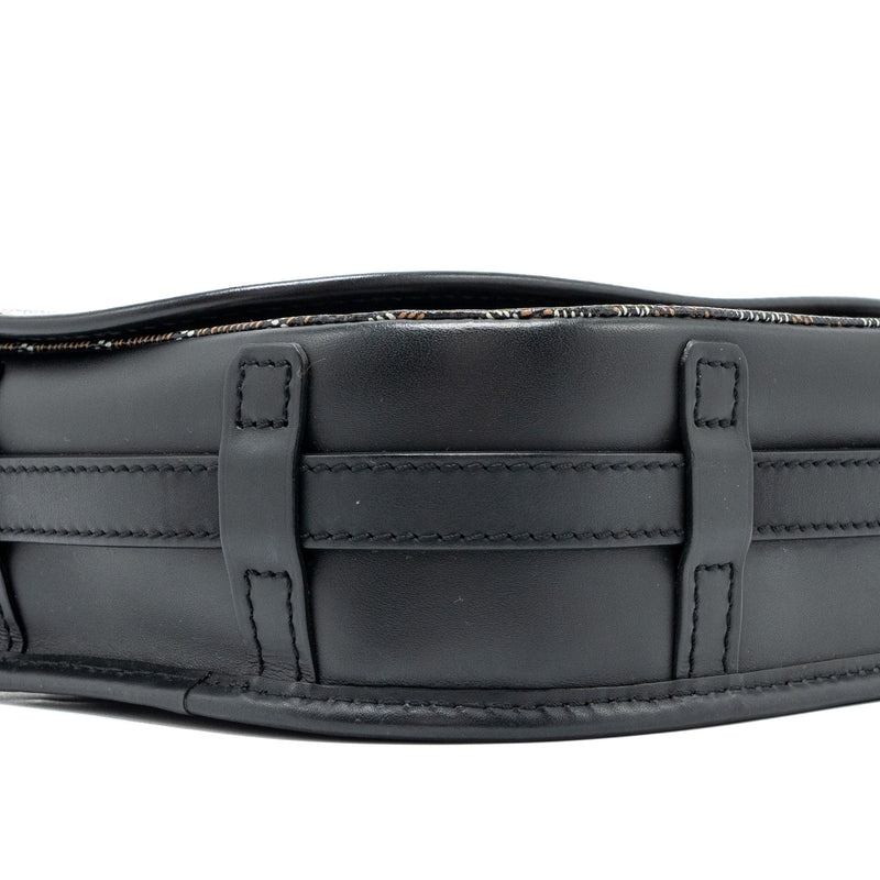 Goyard belvedere pm messenger bag Goyardline canvas / calfskin black SHW