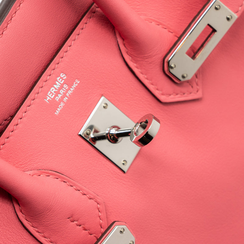 Hermes Birkin 25 Swift 8W Rose Azalee SHW Stamp C