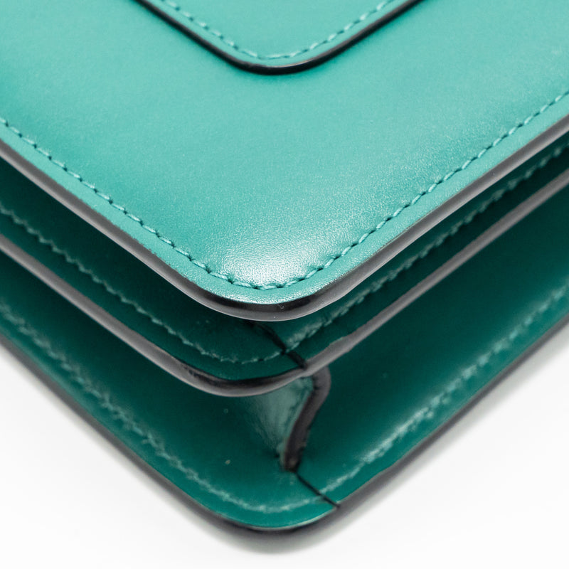 Bvlgari Serpenti Forever Shoulder Bag Calfskin Green LGHW