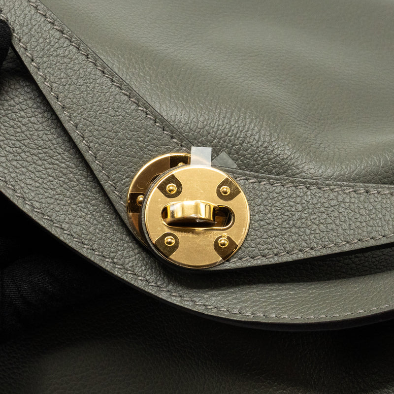 Hermes Lindy 26 Evercolor Gris Meyer GHW Stamp B