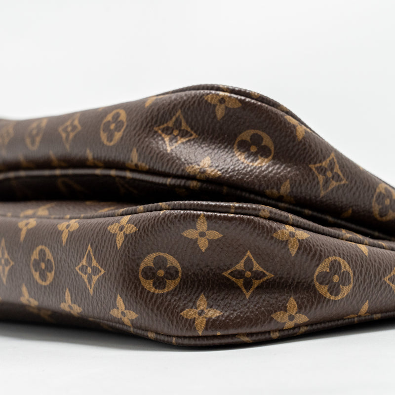 Louis Vuitton Multi Pochette Accessories Monogram Canvas Khaki GHW