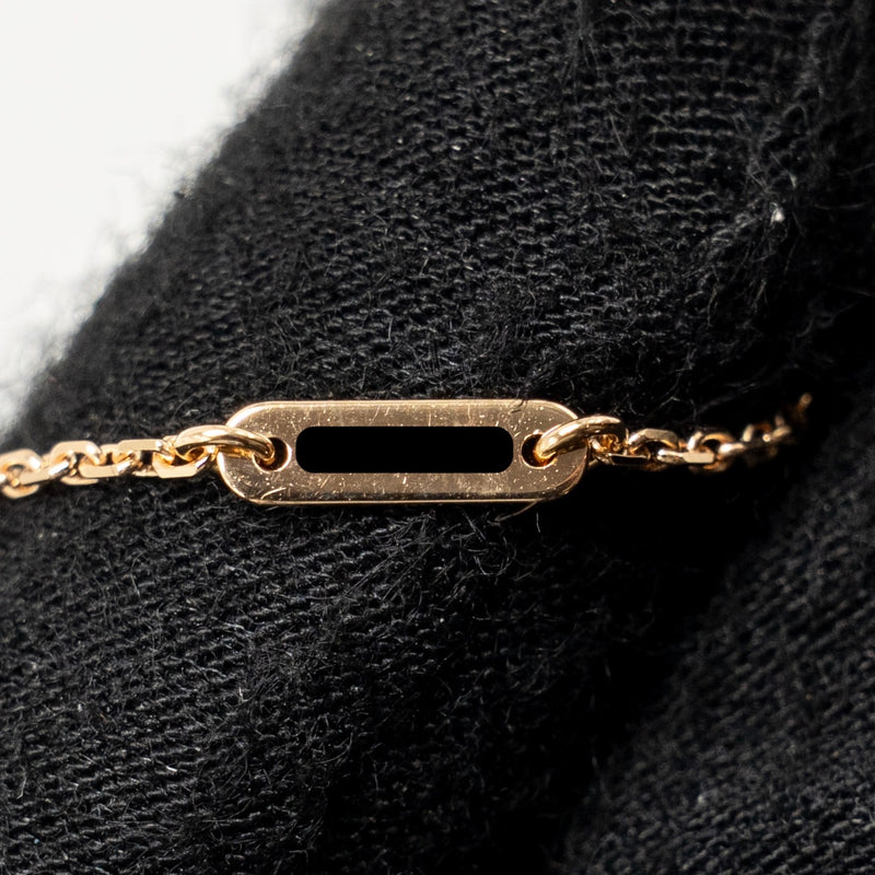 Van Cleef & Arpels sweet alhambra pendant carnelian rose gold