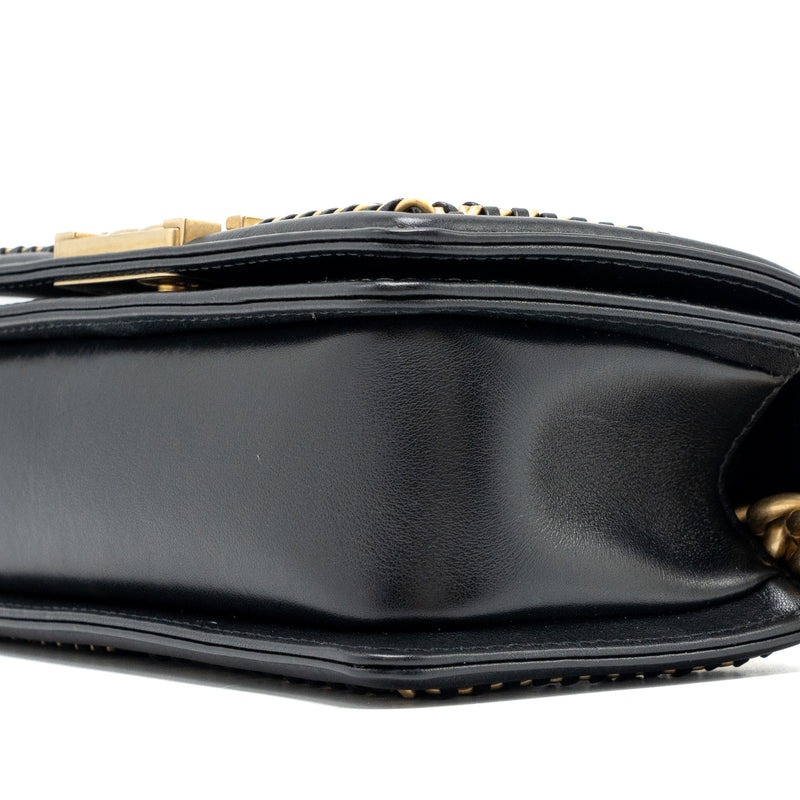Chanel Top Handle Small Boy Bag Limited Edition Calfskin Black GHW(microchip)