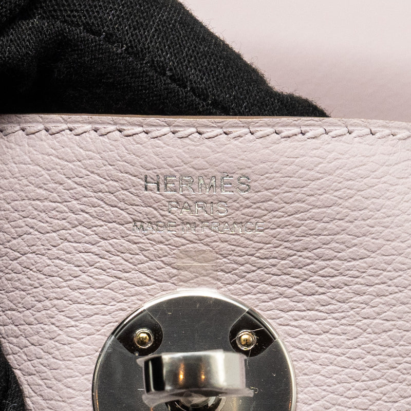 Hermes Lindy 26 Evercolor Mauve Pale SHW Stamp B