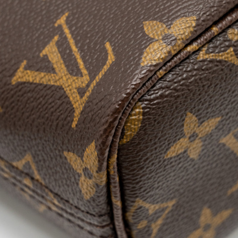 Louis Vuitton Neverfull BB Beige Strap Monogram Canvas GHW