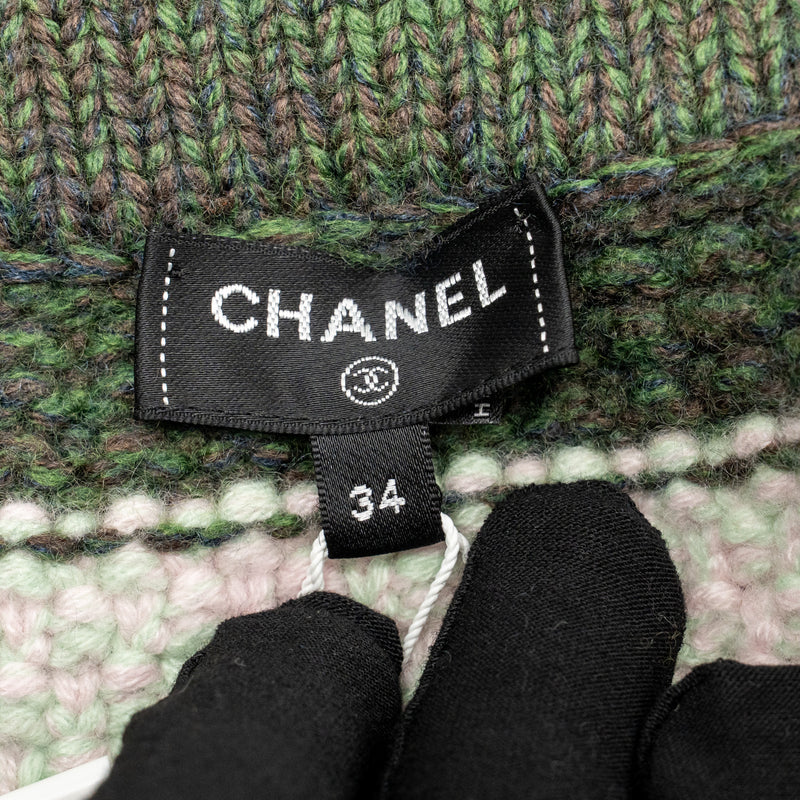 Chanel size 34 22K skirt wool/cashmere multicolour