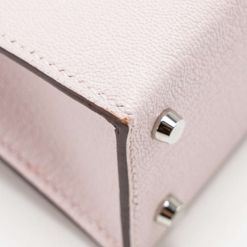 Hermes Mini Kelly II special order chevre mysore leather mauve pale / gold SHW stamp B