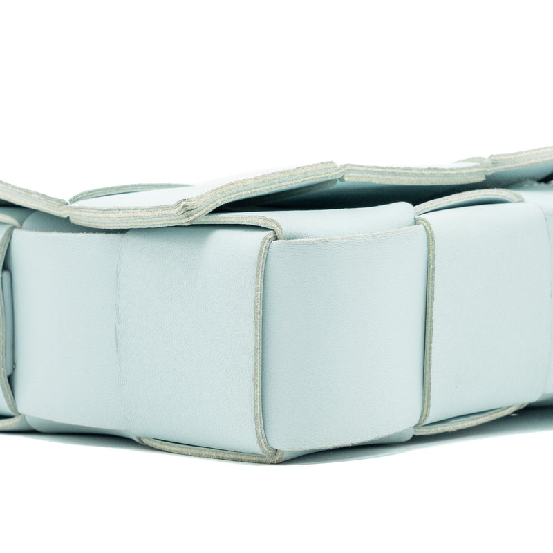 Bottega Veneta Classic Cassette Bag Lambskin Light Blue SHW