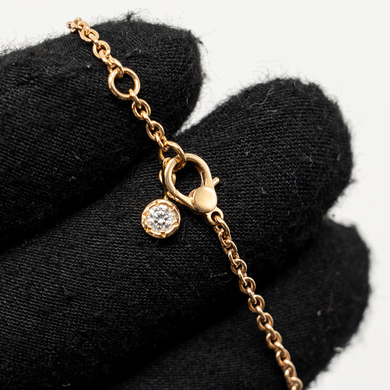 Hermes Size SH Finesse bracelet Rose Gold, Diamonds