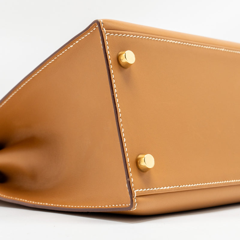 Hermes Kelly 28 Butler Nature Sable GHW Stamp Square D