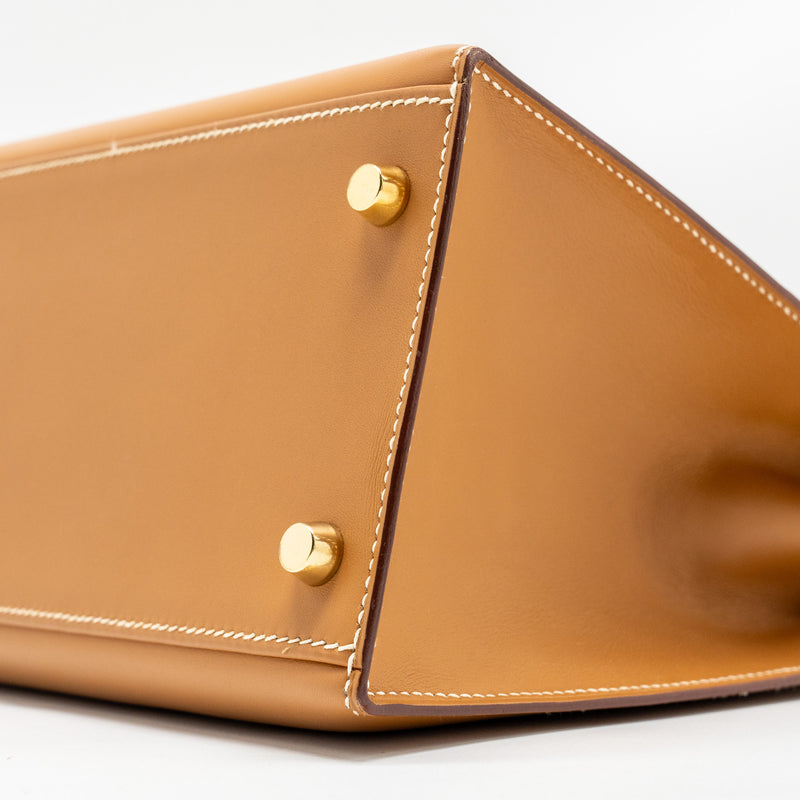 Hermes Kelly 28 Butler Nature Sable GHW Stamp Square D