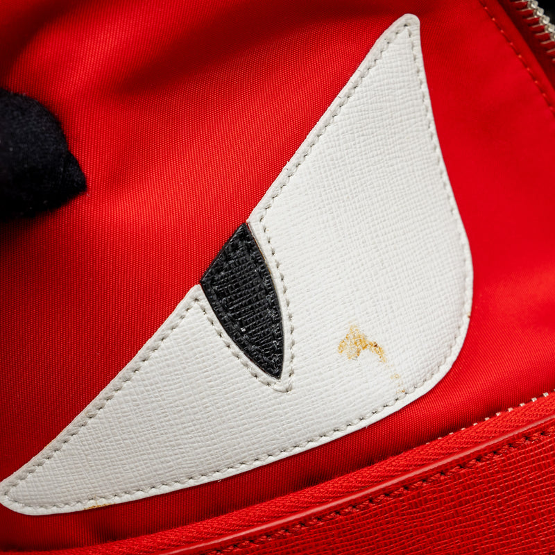 Fendi monster backpack nylon red SHW