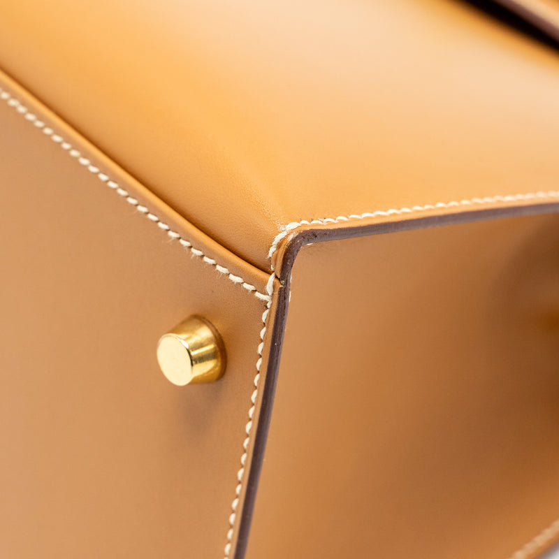 Hermes Kelly 28 Butler Nature Sable GHW Stamp Square D