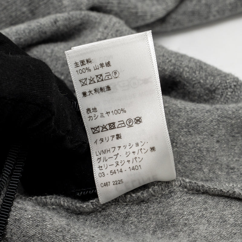 Celine Size S Cropped Hooded Sweater Cashmere Grey