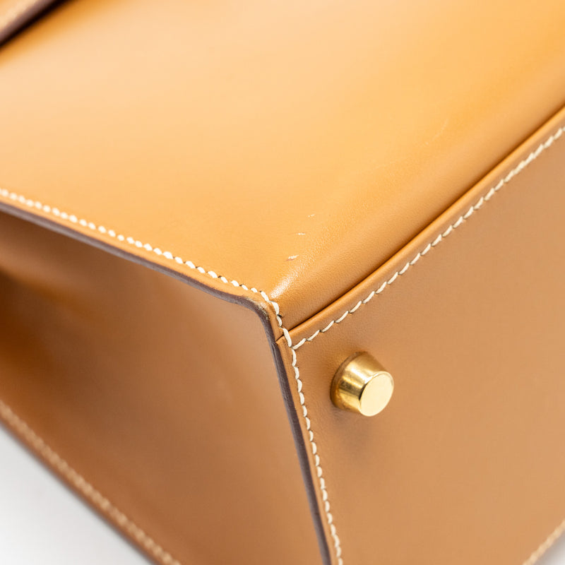 Hermes Kelly 28 Butler Nature Sable GHW Stamp Square D