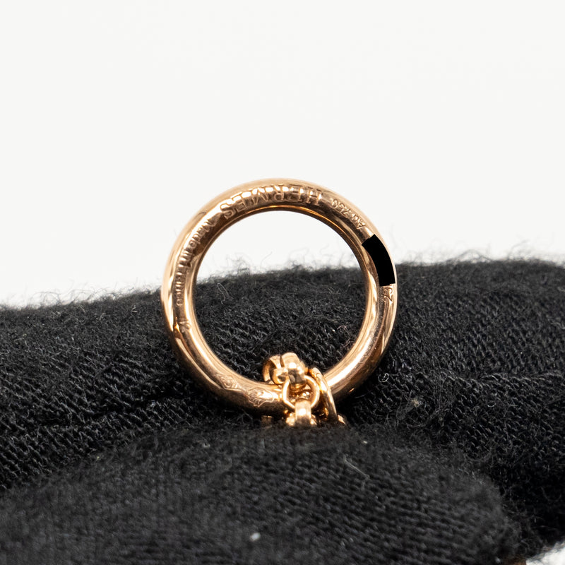 Hermes Size 42 Clou d’H Pendant Rose Gold, Diamonds