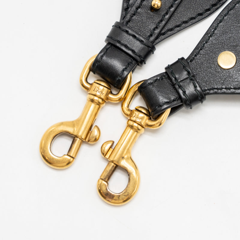 Dior Miscellaneous Studded Shoulder Strap Blue with Multicolour Hardware