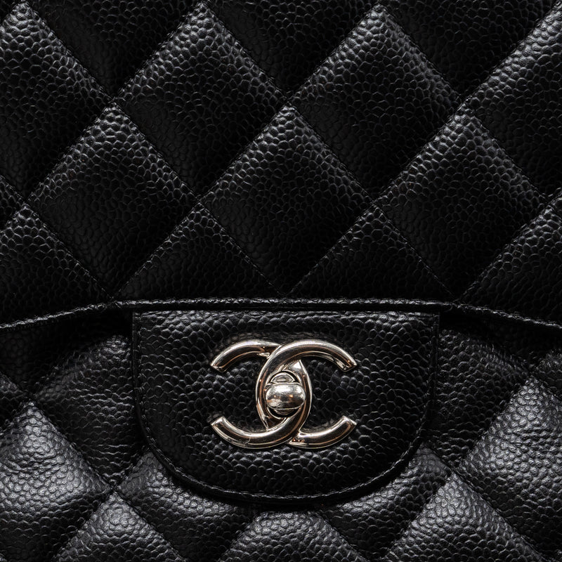 Chanel Classic Double Flap Jumbo Caviar Black SHW