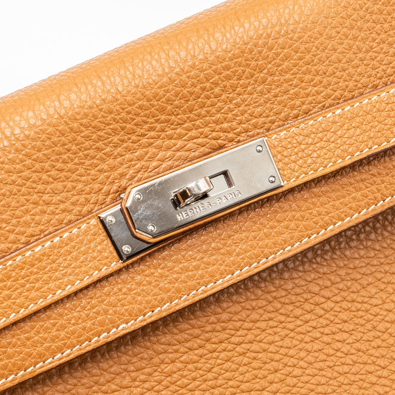 Hermes Kelly 35 Togo Gold SHW Stamp Square L