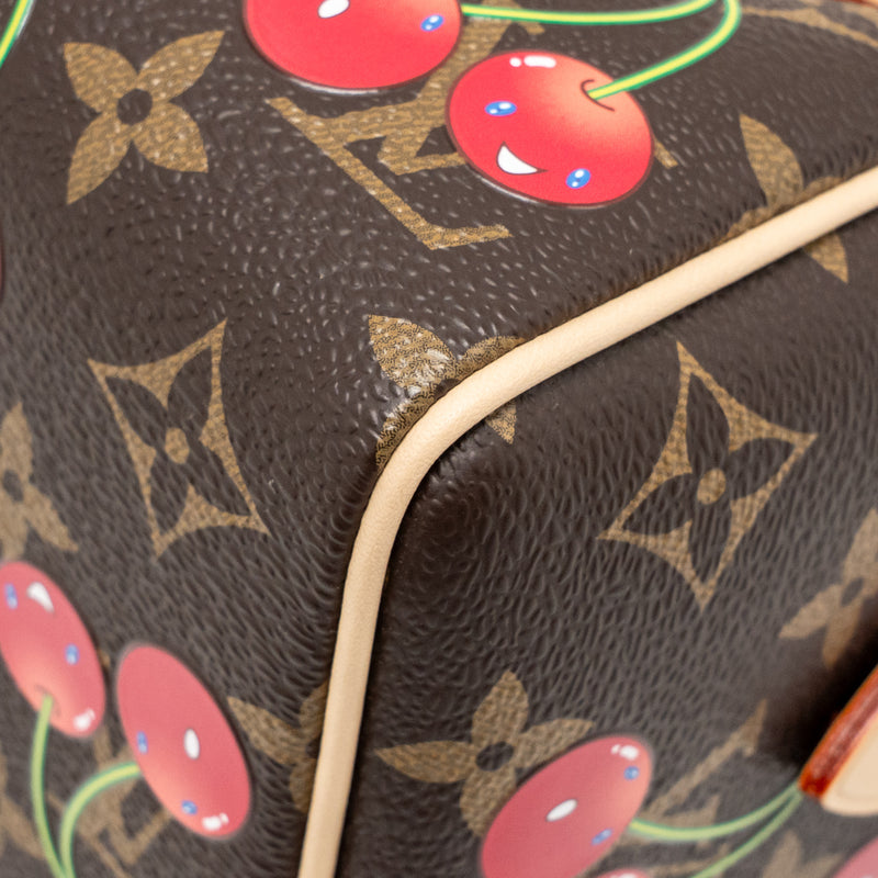 Louis Vuitton x Takashi Murakami Speedy Bandouliere 20 Monogram Cherry Coated Canvas Multicoloured GHW