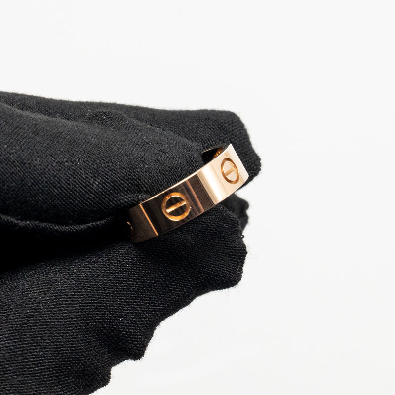 Cartier Size 54 Love Ring Classic Model Rose Gold