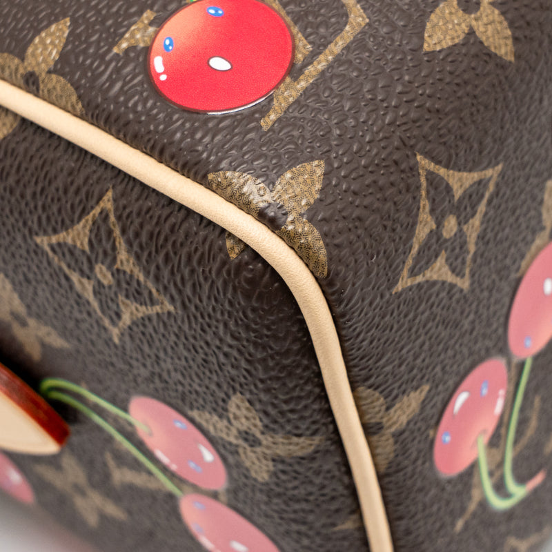 Louis Vuitton x Takashi Murakami Speedy Bandouliere 20 Monogram Cherry Coated Canvas Multicoloured GHW