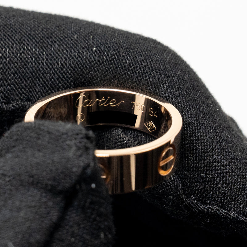 Cartier Size 54 Love Ring Classic Model Rose Gold