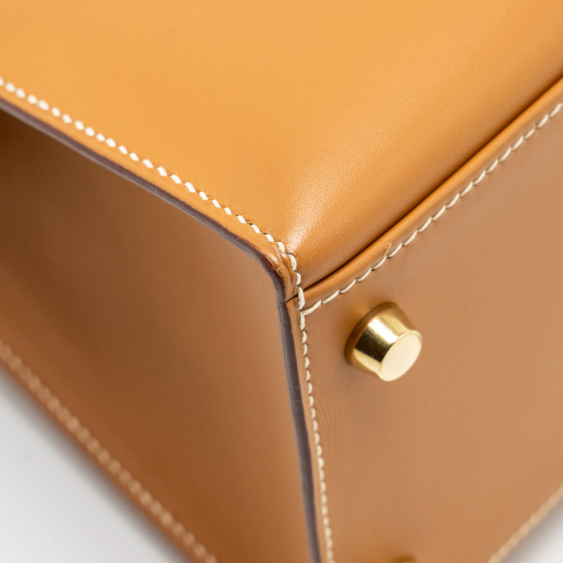 Hermes Kelly 28 Butler Nature Sable GHW Stamp Square D