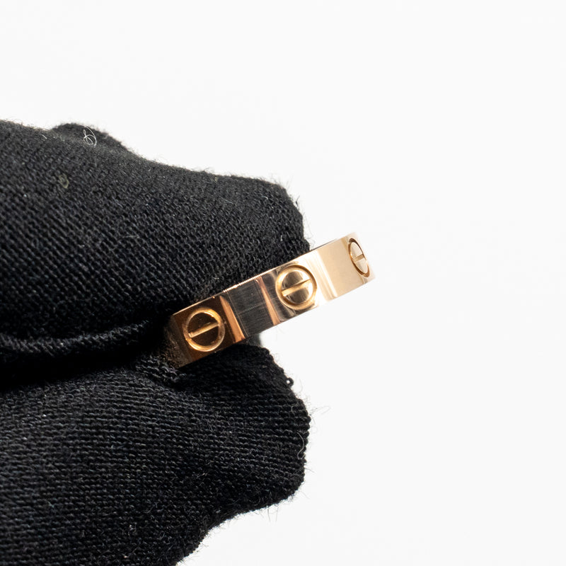 Cartier Size 49 Love Ring Small Model Rose Gold