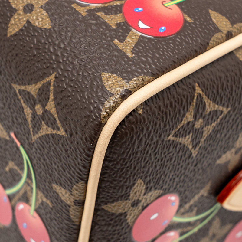 Louis Vuitton x Takashi Murakami Speedy Bandouliere 20 Monogram Cherry Coated Canvas Multicoloured GHW
