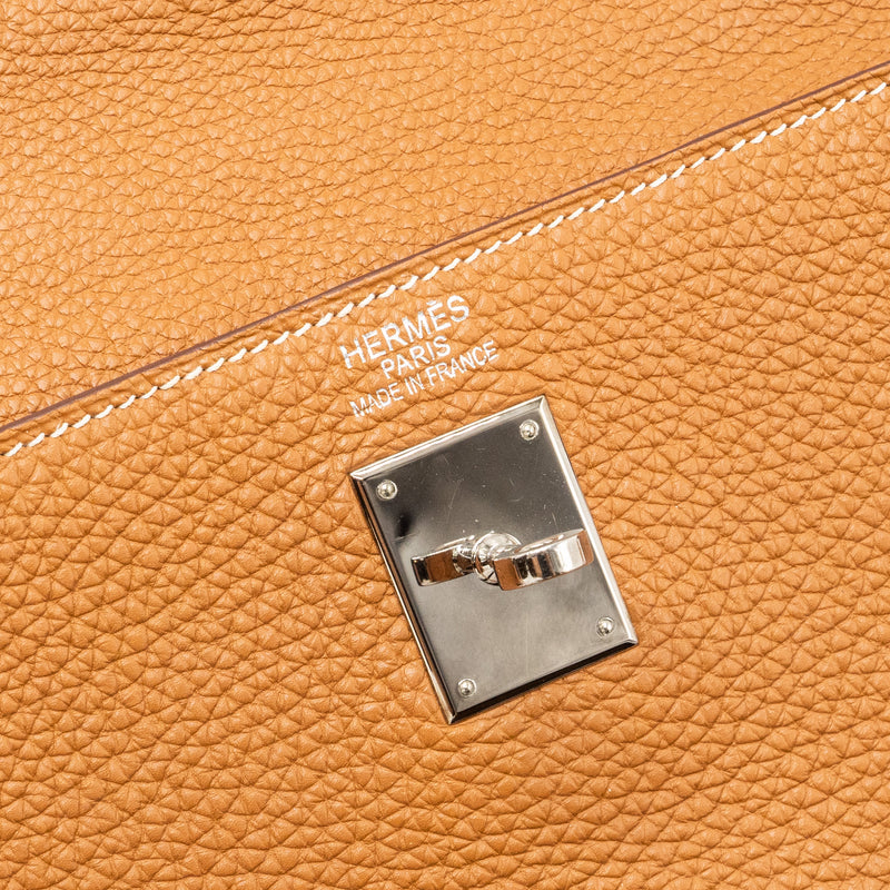 Hermes Kelly 35 Togo Gold SHW Stamp Square L