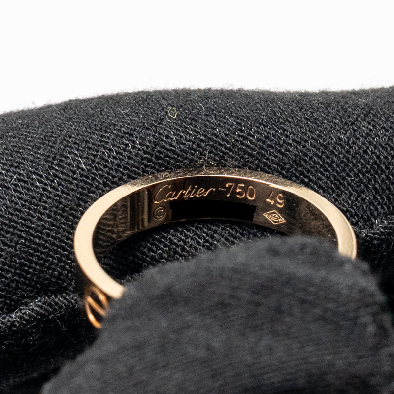 Cartier Size 49 Love Ring Small Model Rose Gold