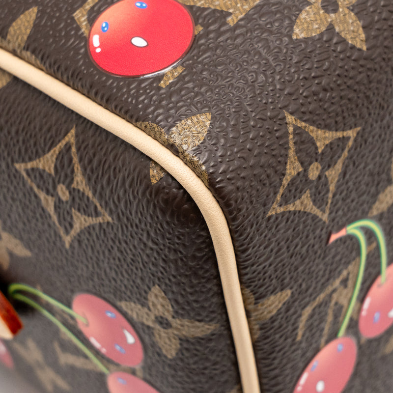 Louis Vuitton x Takashi Murakami Speedy Bandouliere 20 Monogram Cherry Coated Canvas Multicoloured GHW