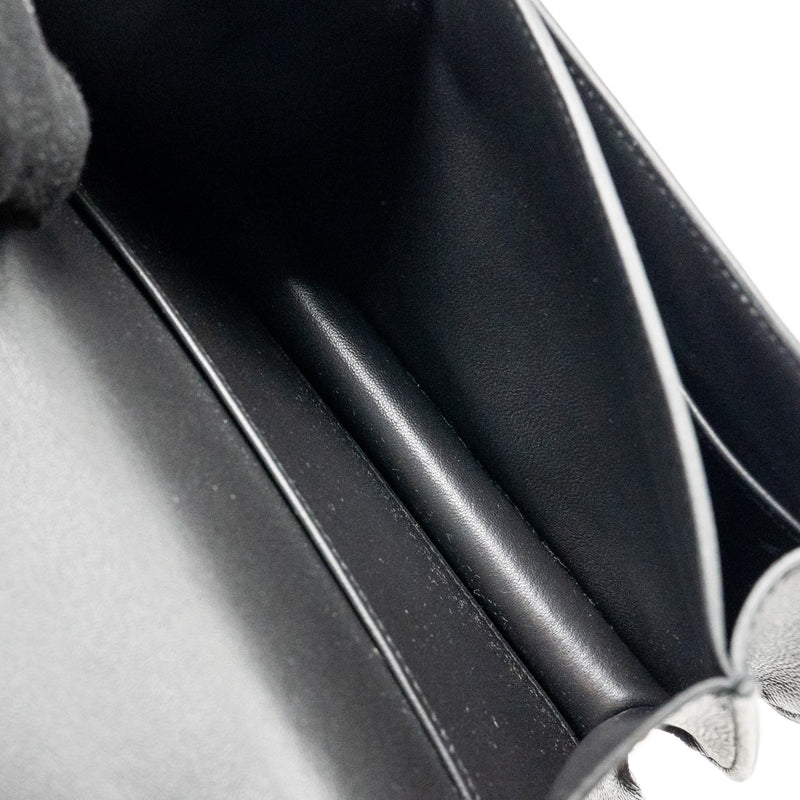 Hermes Mini Constance Epsom Black GHW Stamp B