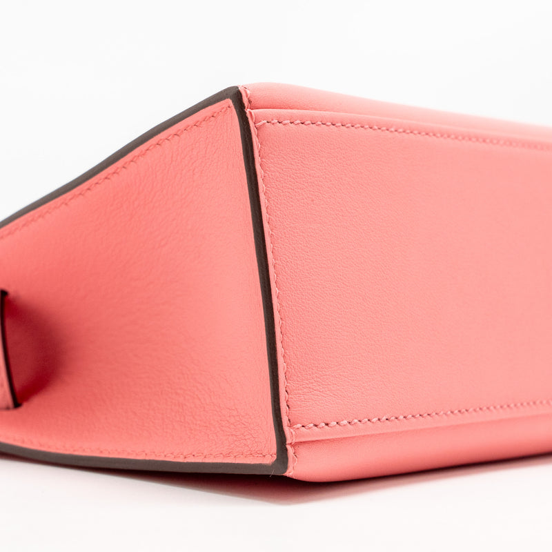 Hermes Kelly Pochette Swift K4 Rose Ete SHW Stamp Y