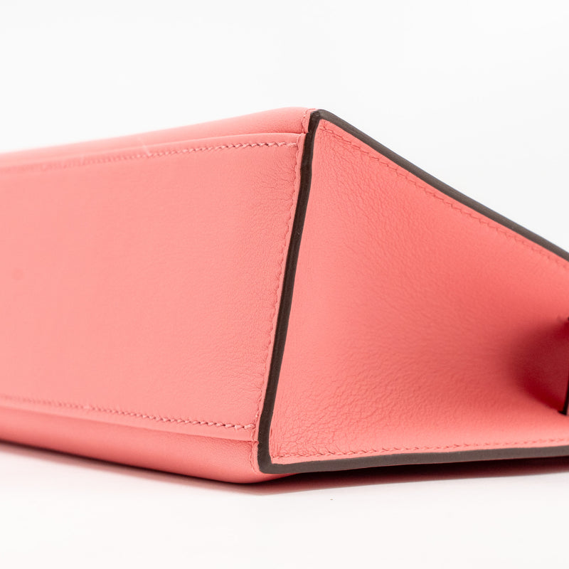 Hermes Kelly Pochette Swift K4 Rose Ete SHW Stamp Y