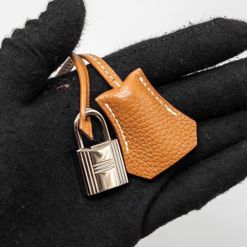 Hermes Kelly 35 Togo Gold SHW Stamp Square L