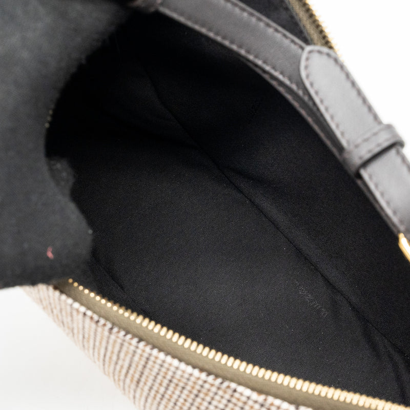 Fendi small fendigraphy bag fabric/ leather Beige/ multicolour GHW