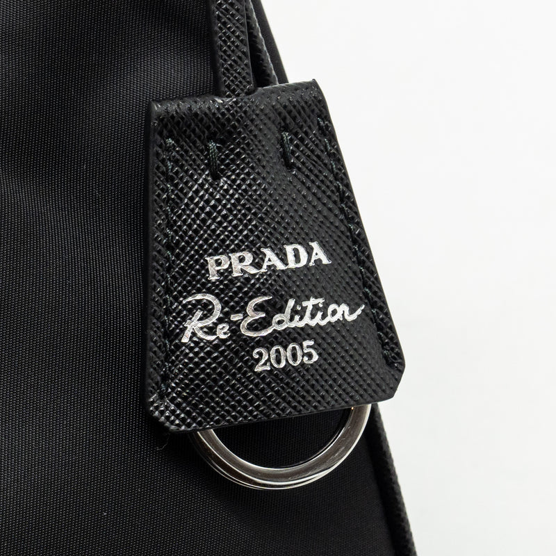 Prada Re-Edition 2005 Re-Nylon and Saffiano Mini Bag Black SHW