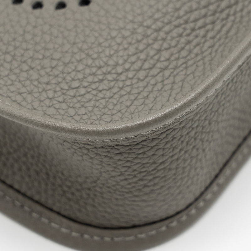Hermes Mini Evelyne Clemence Gris Meyer GHW Stamp U