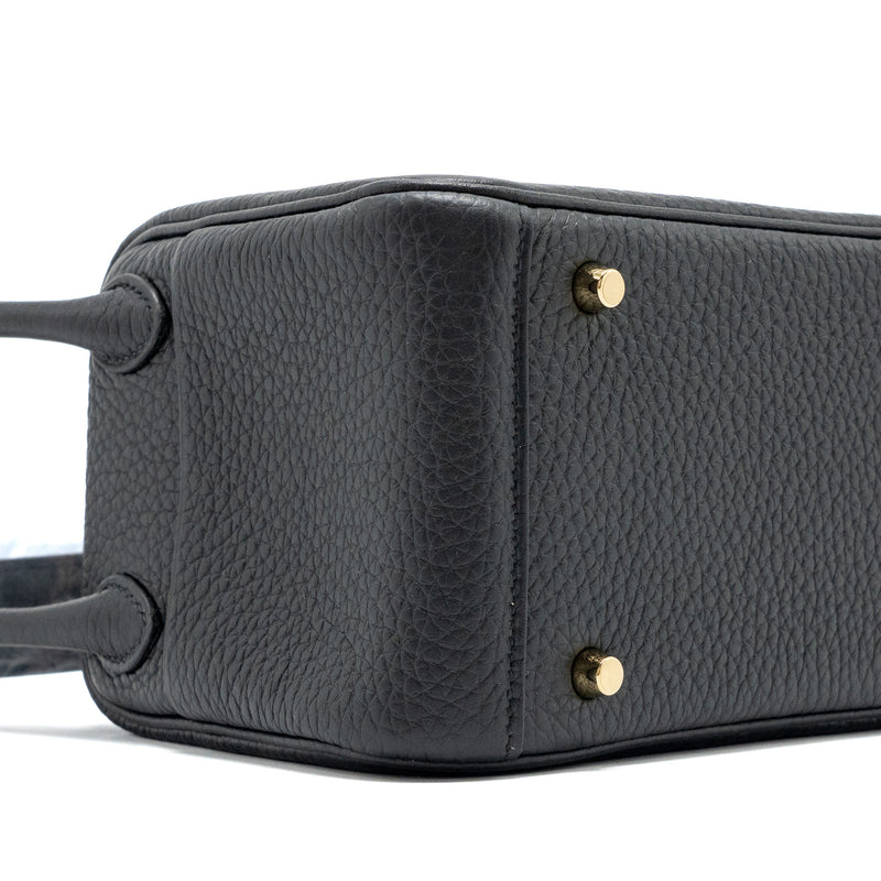 Hermes mini Lindy clemence black GHW Stamp B