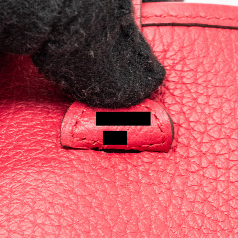 Hermes mini evelyne clemence rose extreme SHW stamp D