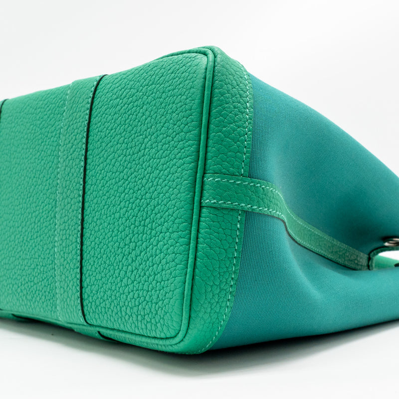 Hermes Garden Party 30 Canvas/Negonda Vert Verone-Menthe/Menthe SHW Stamp W
