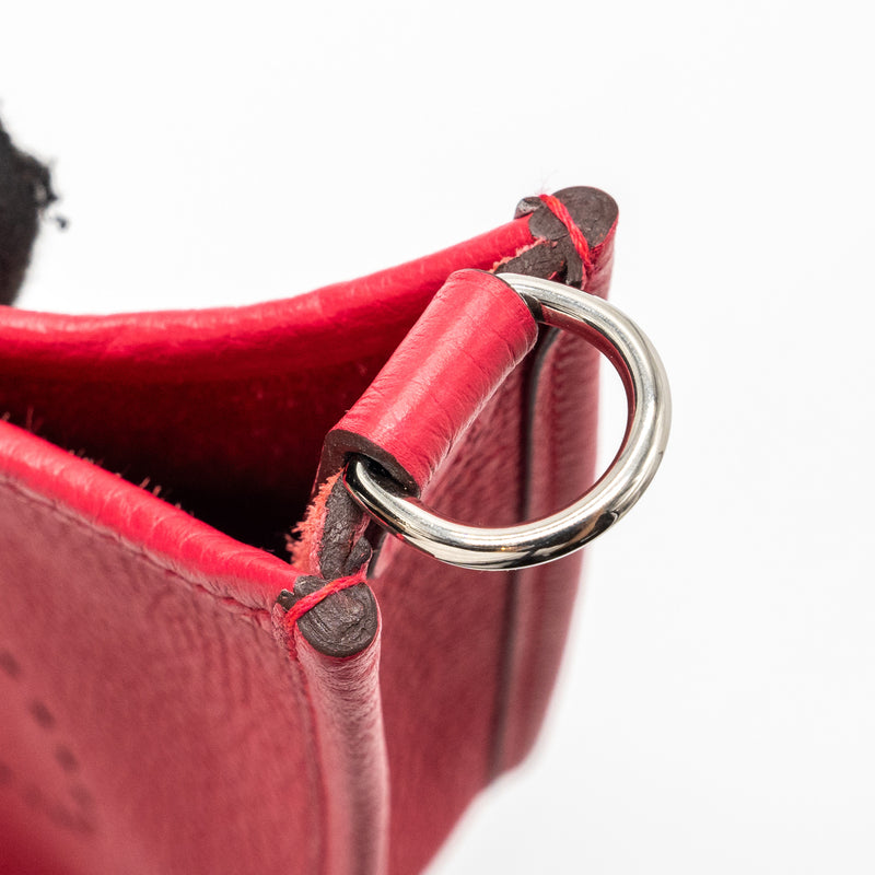 Hermes mini evelyne clemence rose extreme SHW stamp D