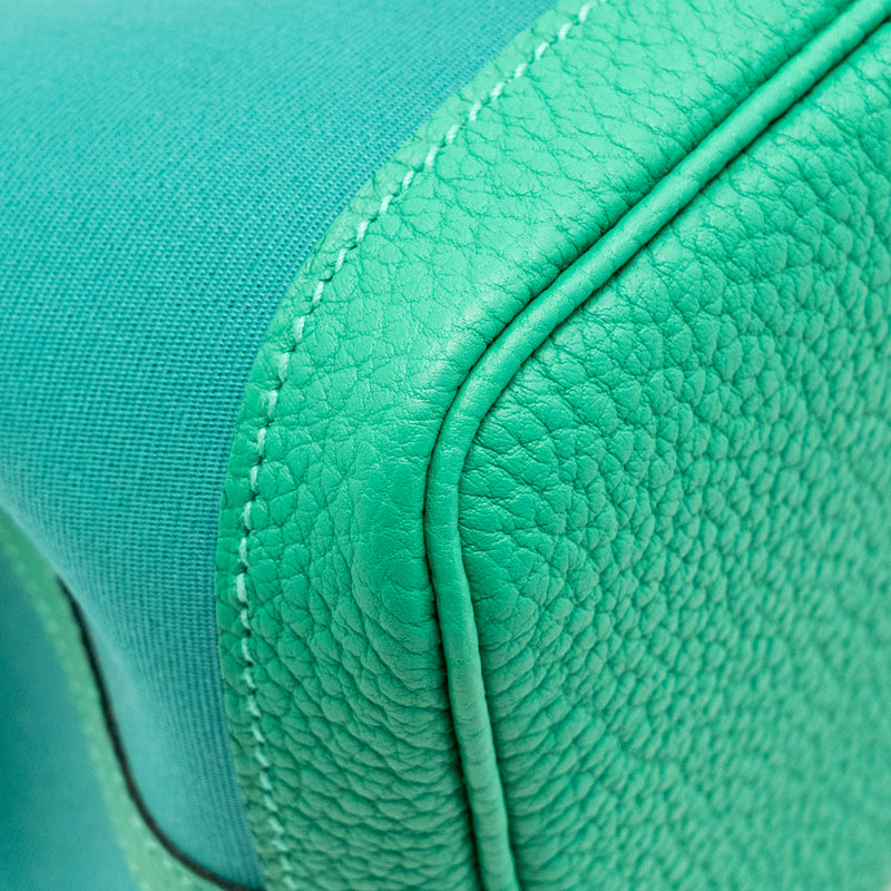 Hermes Garden Party 30 Canvas/Negonda Vert Verone-Menthe/Menthe SHW Stamp W