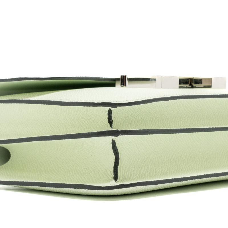 Hermes Mini Constance Epsom Vert Fizz SHW Stamp U