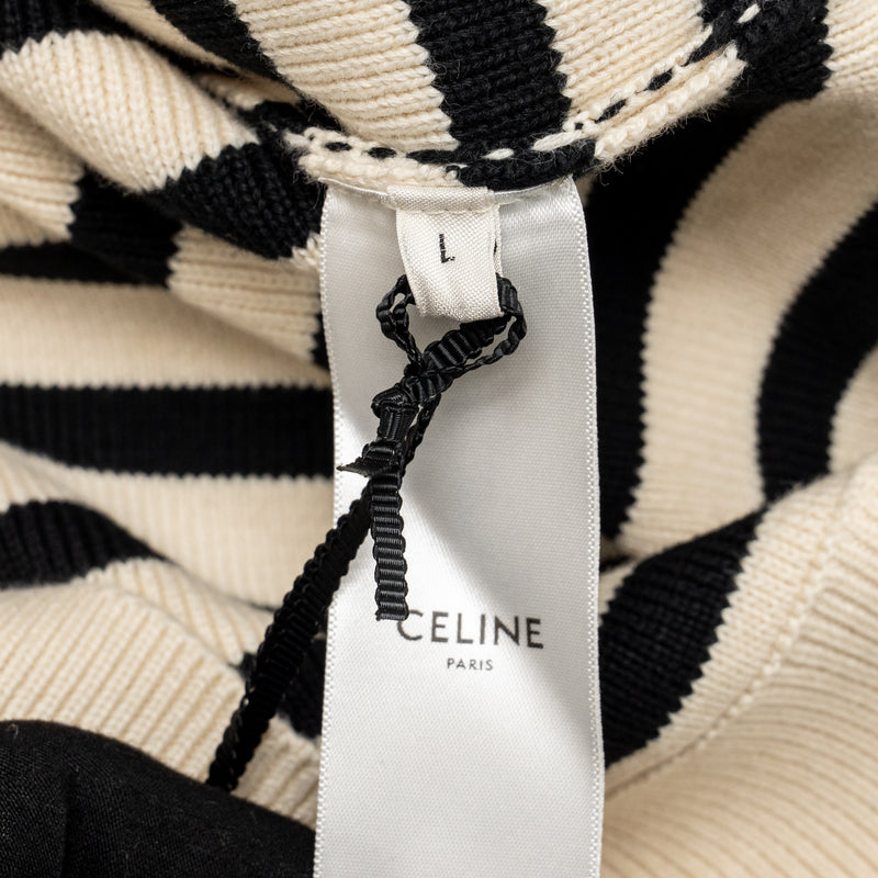 Celine Size L Crew Neck Mariniere Sweater Cotton Multicoloured