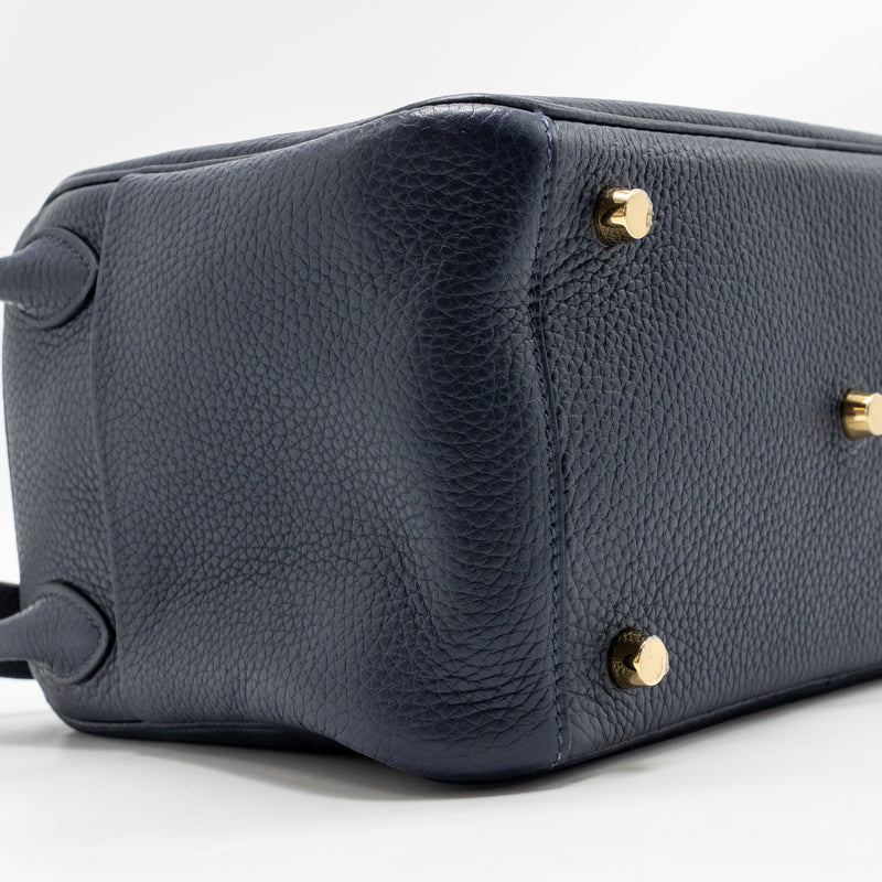 Hermes Lindy 26 Clemence Blue Nuit GHW Stamp D